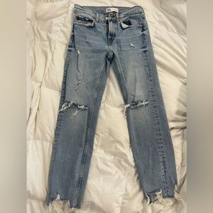 zara jeans the slim boyfriend . worn once  size 2